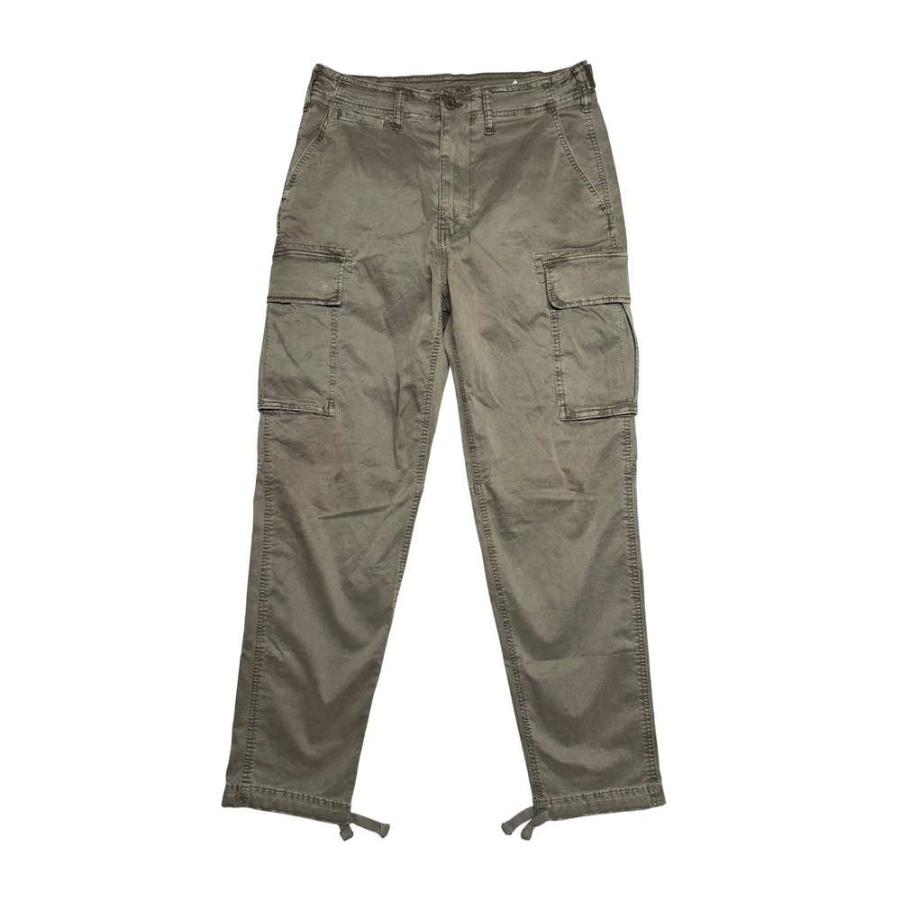 American Eagle Flex Cargo Pants Mens 28x32 Olive Green Straight Leg